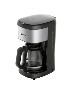 Cafetera de goteo 1,5 litros negra e inox