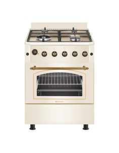 Cocina de gas butano 60 cm Rústica Crema