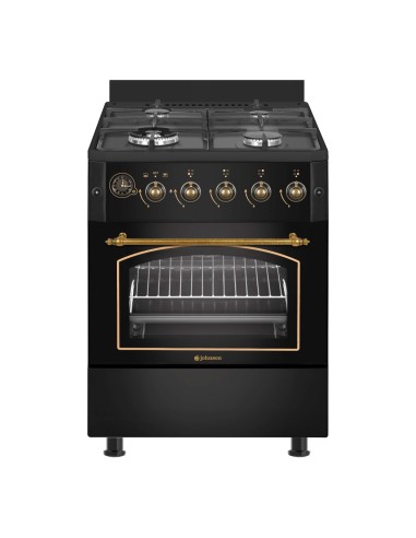 Cocina de gas butano 60 cm Rústica Negra
