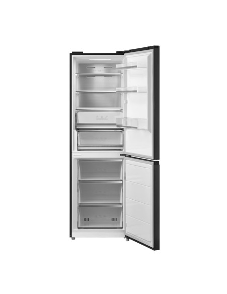 Frigorífico combi 186x60 cm E Cristal Negro