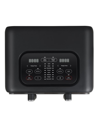 Freidora de aire 8 litros con dos cestos independientes 2.400W