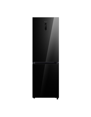 Frigorífico combi 202x60 cm E Cristal Negro