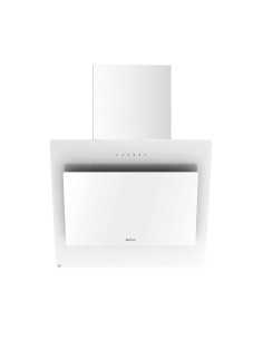 Campana de pared inclinada 60 cm Cristal Blanco