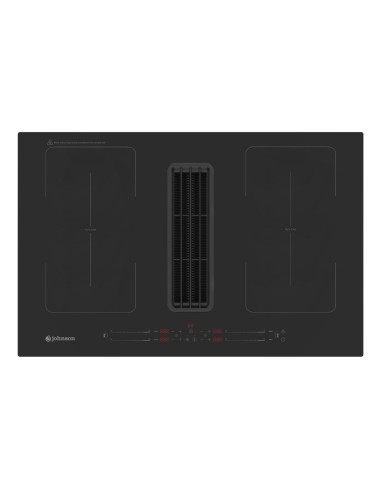 Placa de inducción flexible con extracción 80 cm 4 zonas de cocinado