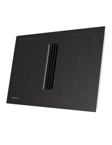 Placa de inducción flexible con extracción 80 cm 4 zonas de cocinado